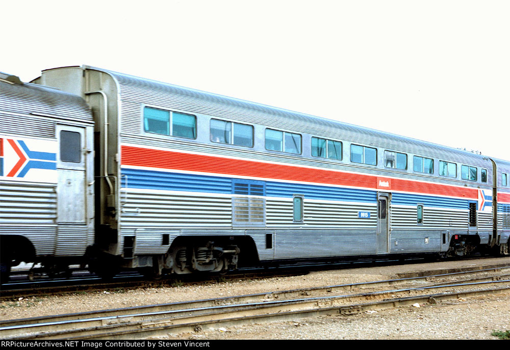 Amtrak ex Santa Fe Hi level transition coach AMTK #9915